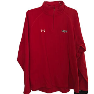 🌿Under Armour Men’s 3/4 zip neck Terps red fleece pullover, size XL🌿